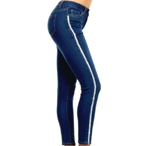 Plus Rhinestone Skinny Jeans